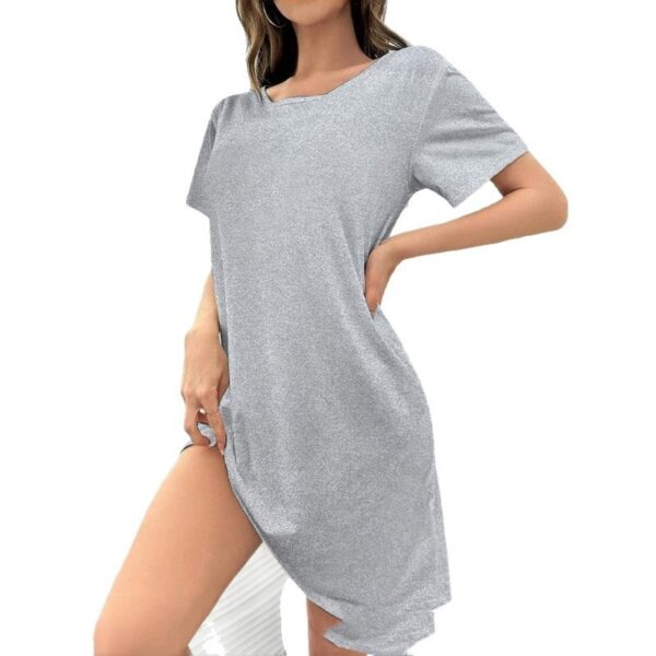 Women’s Loose Nightdress – Soft Cotton Short Sleeve Pajamas for Spring & Summer Loungewear - Image 5