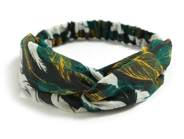 Retro Style Printed Headband for Women – Vintage Boho Elastic Hair Accessory - Image 8