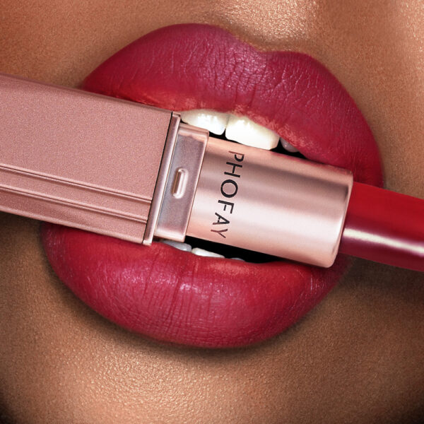 PHOFAY Matte Lipstick – Long-Lasting Velvet Lip Color for All-Day Wear - Image 10