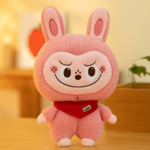 Labubu Cute Bunny Plush Toy Soft Smiling Doll
