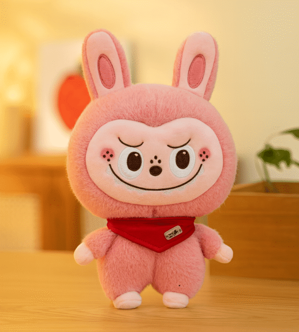 Labubu Cute Bunny Plush Toy Soft Smiling Doll