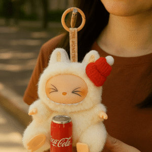 Labubu Soft Plush Keychain with Holiday Themed Accessories