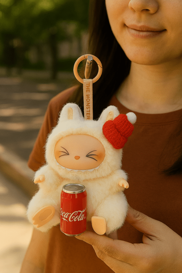 Labubu Soft Plush Keychain with Holiday Themed Accessories